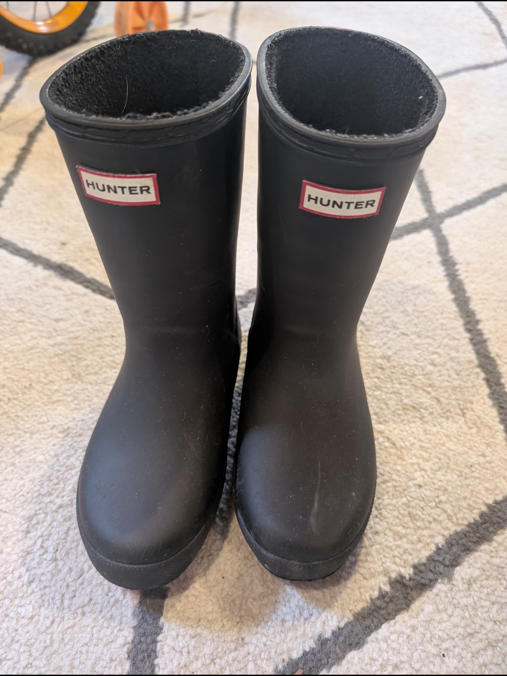 Hunter Black Matte Rain Boots